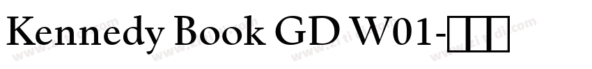 Kennedy Book GD W01字体转换